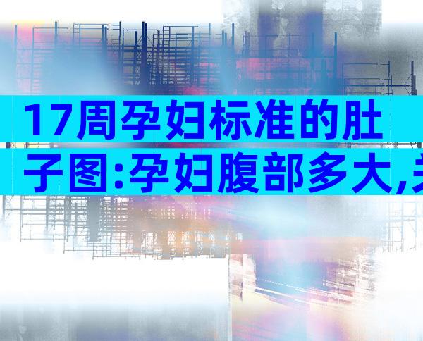 17周孕妇标准的肚子图:孕妇腹部多大,关于妊娠妇女的重要变化
