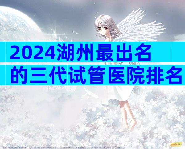 2024湖州最出名的三代试管医院排名前十名，怎么判断是否正规