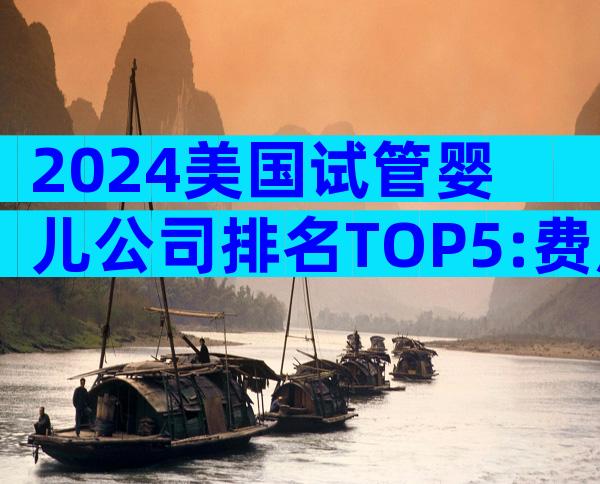2024美国试管婴儿公司排名TOP5:费用、成功率与特色服务全揭秘