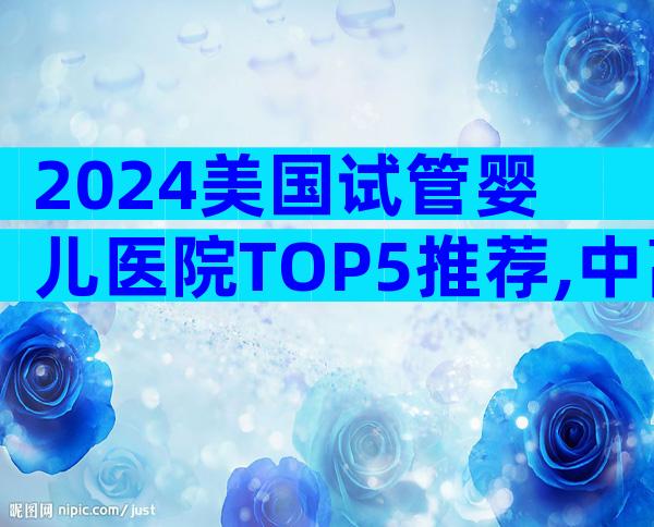 2024美国试管婴儿医院TOP5推荐,中高端家庭专属方案揭秘