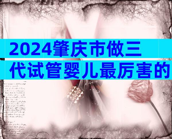 2024肇庆市做三代试管婴儿最厉害的医院有哪些名单