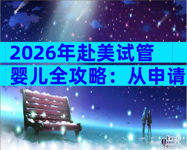 2026年赴美试管婴儿全攻略：从申请到落地的6大关键节点