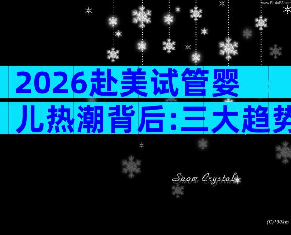 2026赴美试管婴儿热潮背后:三大趋势与关键变化全解析