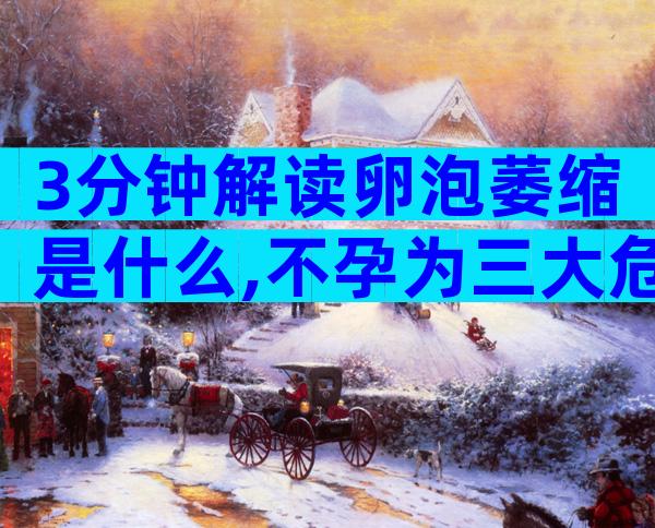 3分钟解读卵泡萎缩是什么,不孕为三大危害之一