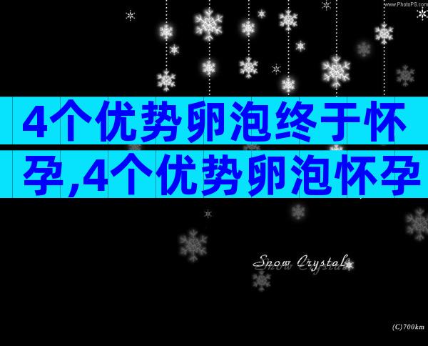 4个优势卵泡终于怀孕,4个优势卵泡怀孕的案例