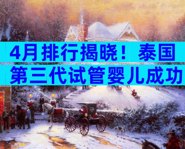 4月排行揭晓！泰国第三代试管婴儿成功率排行，哪家医院名列前茅？
