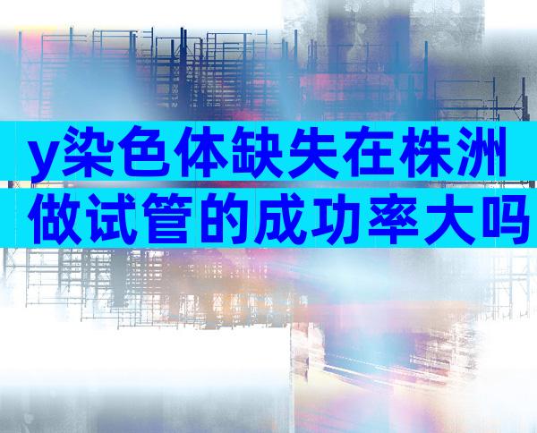 y染色体缺失在株洲做试管的成功率大吗附价目清单表