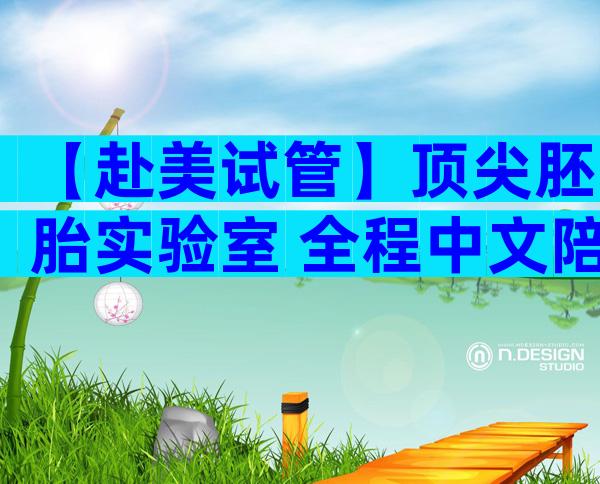 【赴美试管】顶尖胚胎实验室+全程中文陪诊，30+岁家庭好孕提速方案