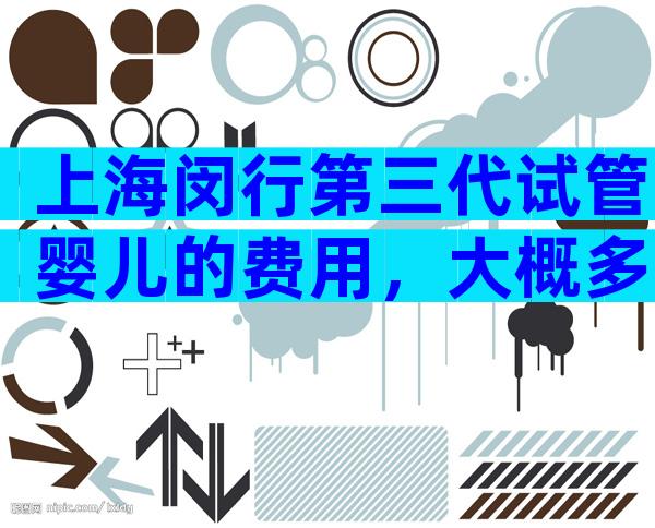 上海闵行第三代试管婴儿的费用，大概多少钱？