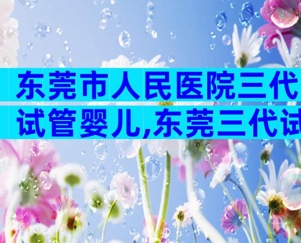 东莞市人民医院三代试管婴儿,东莞三代试管私立医院