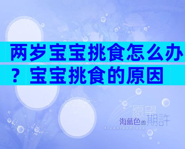 两岁宝宝挑食怎么办？宝宝挑食的原因