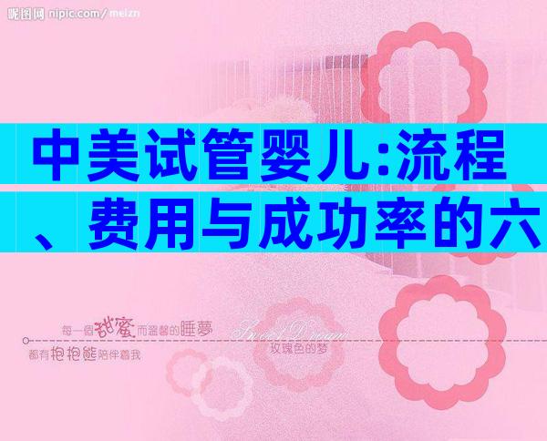 中美试管婴儿:流程、费用与成功率的六大关键对比