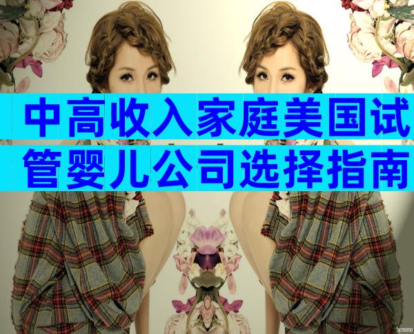 中高收入家庭美国试管婴儿公司选择指南