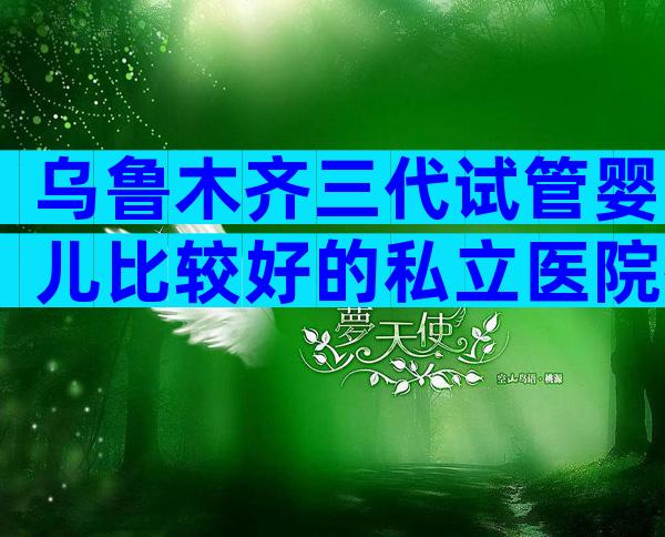 乌鲁木齐三代试管婴儿比较好的私立医院排名前三,别再上私立机构的当了
