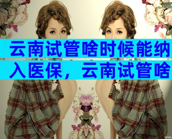 云南试管啥时候能纳入医保，云南试管啥时候能纳入医保报销