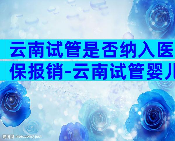 云南试管是否纳入医保报销-云南试管婴儿费用