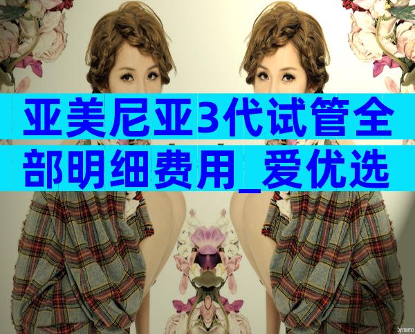 亚美尼亚3代试管全部明细费用_爱优选