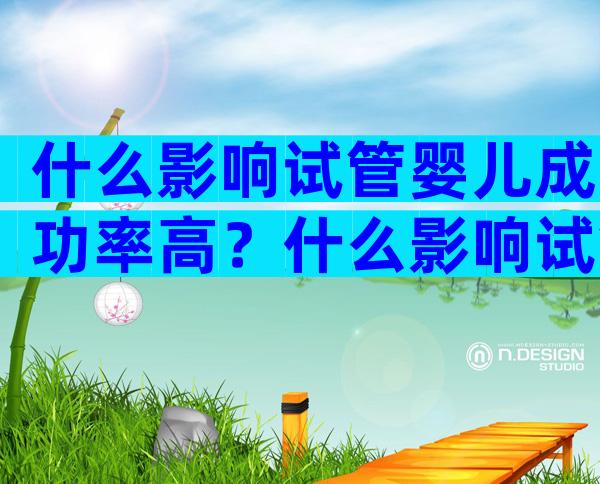 什么影响试管婴儿成功率高？什么影响试管婴儿成功率高一些？