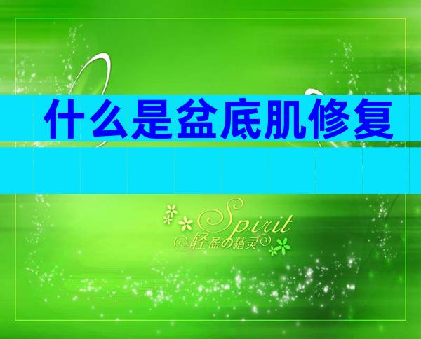 什么是盆底肌修复