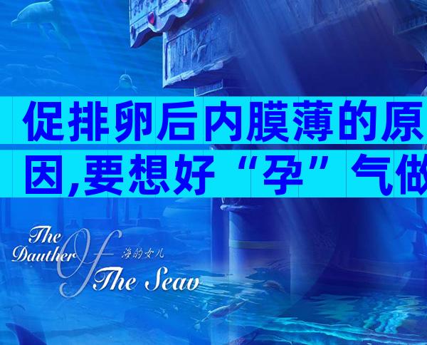 促排卵后内膜薄的原因,要想好“孕”气做好四件事