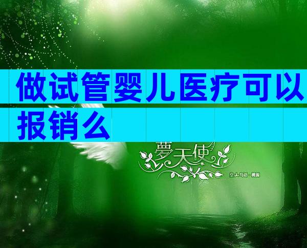做试管婴儿医疗可以报销么