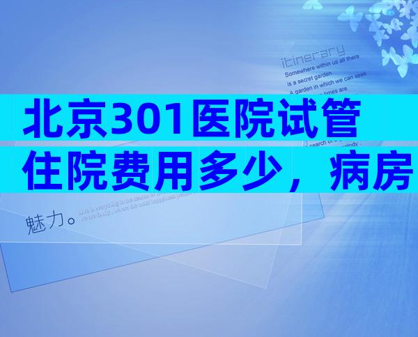 北京301医院试管住院费用多少，病房一天价格公布。