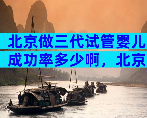 北京做三代试管婴儿成功率多少啊，北京三代试管婴儿较好的医院