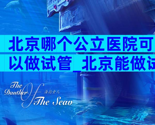 北京哪个公立医院可以做试管_北京能做试管的公立医院