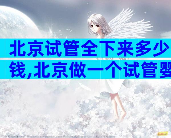 北京试管全下来多少钱,北京做一个试管婴儿