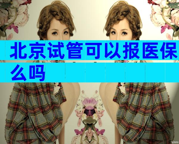 北京试管可以报医保么吗