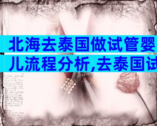 北海去泰国做试管婴儿流程分析,去泰国试管婴儿需要准备多少钱