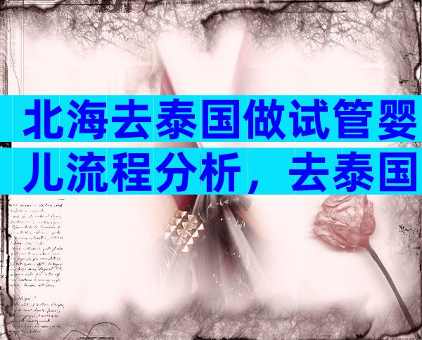 北海去泰国做试管婴儿流程分析，去泰国试管婴儿需要准备多少钱
