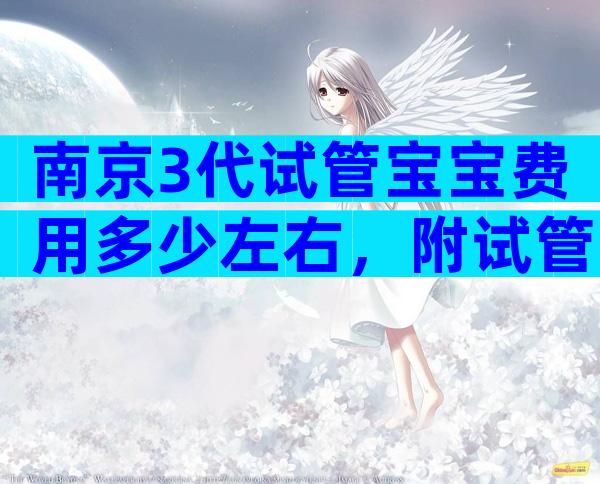 南京3代试管宝宝费用多少左右，附试管婴儿费参考？