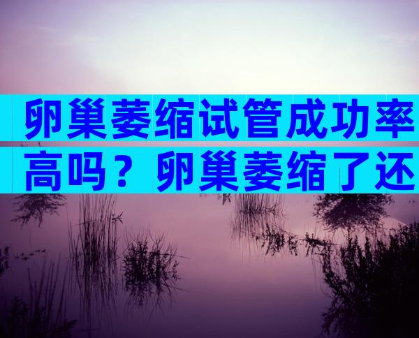 卵巢萎缩试管成功率高吗？卵巢萎缩了还能受孕吗？
