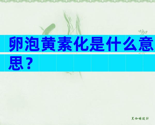 卵泡黄素化是什么意思？