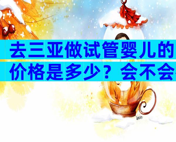 去三亚做试管婴儿的价格是多少？会不会被骗？