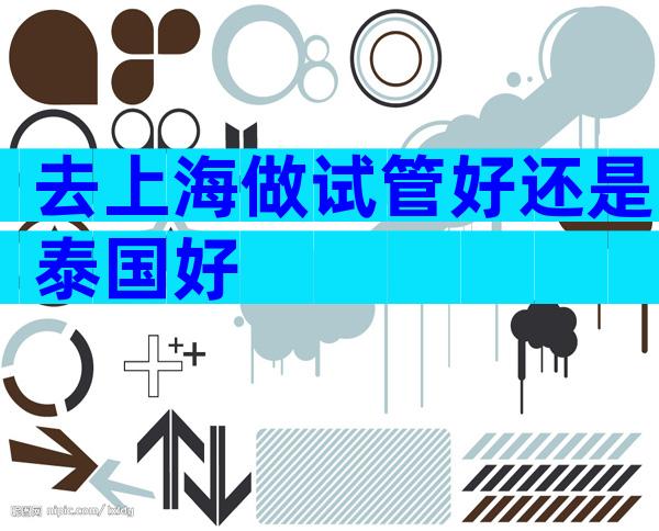 去上海做试管好还是泰国好