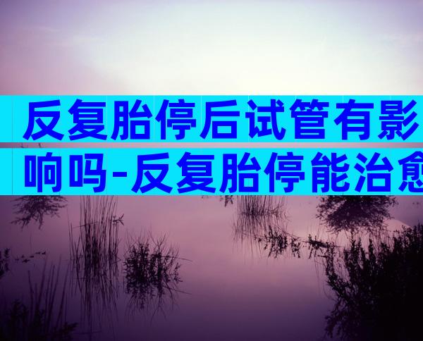 反复胎停后试管有影响吗-反复胎停能治愈吗
