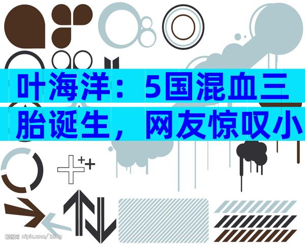 叶海洋：5国混血三胎诞生，网友惊叹小王子攒够星星