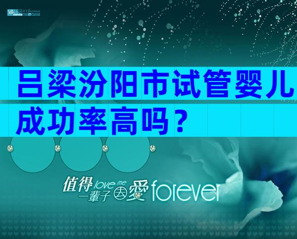 吕梁汾阳市试管婴儿成功率高吗？