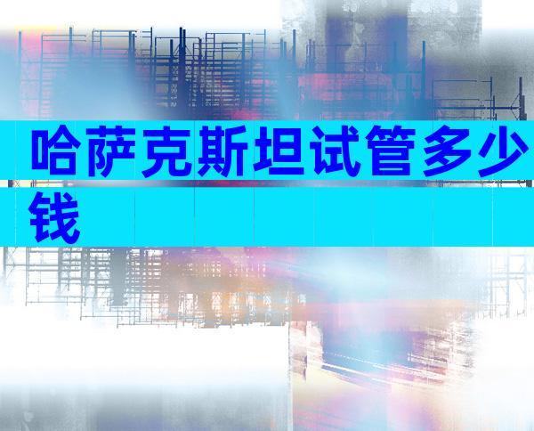 哈萨克斯坦试管多少钱