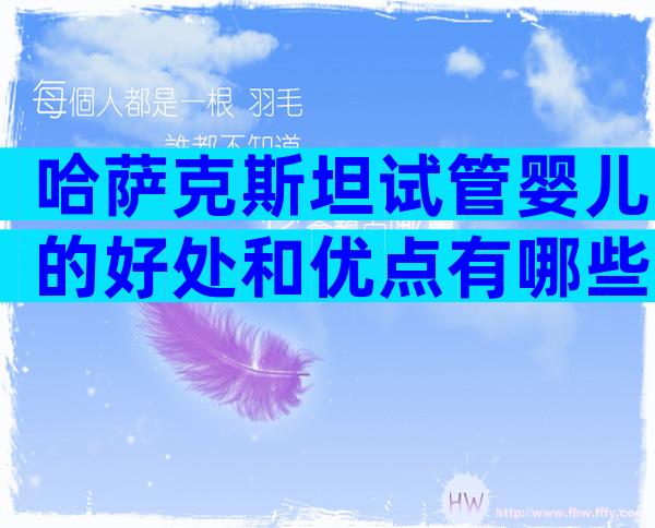 哈萨克斯坦试管婴儿的好处和优点有哪些