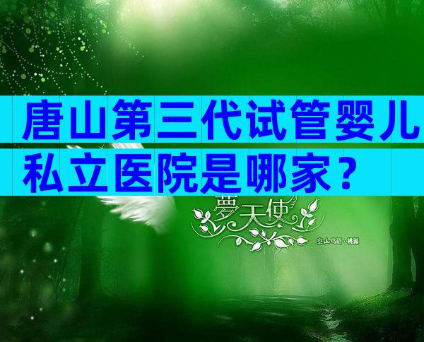 唐山第三代试管婴儿私立医院是哪家？