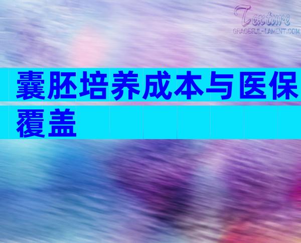 囊胚培养成本与医保覆盖