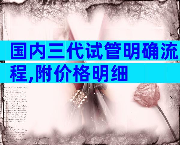国内三代试管明确流程,附价格明细