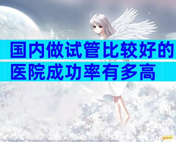 国内做试管比较好的医院成功率有多高