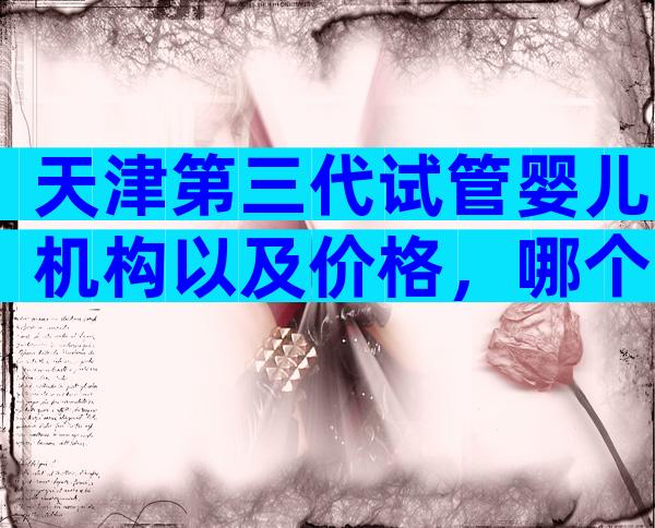 天津第三代试管婴儿机构以及价格，哪个医院不用排队