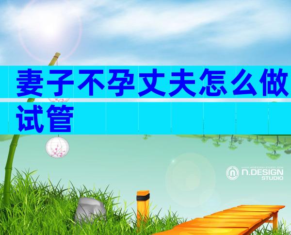 妻子不孕丈夫怎么做试管
