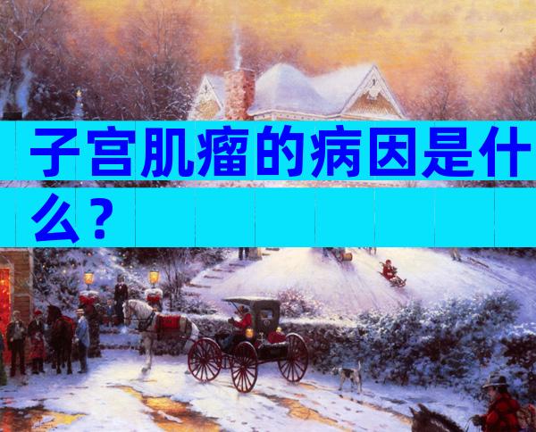 子宫肌瘤的病因是什么？
