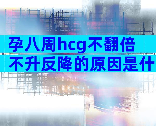 孕八周hcg不翻倍不升反降的原因是什么？